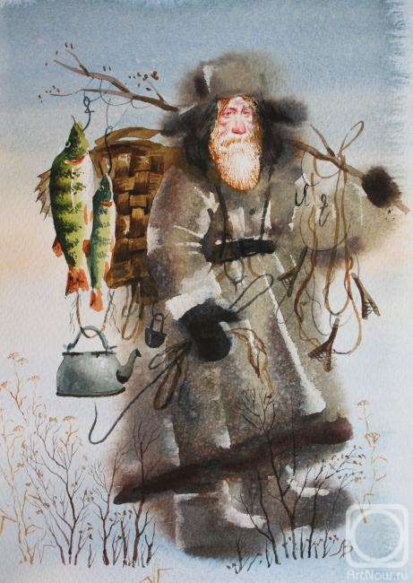 Kuznetsova Margarita. Fisherman with perches