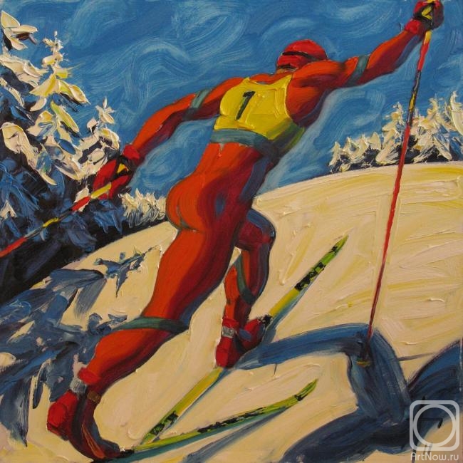 Gorodnichev Andrei. Skier