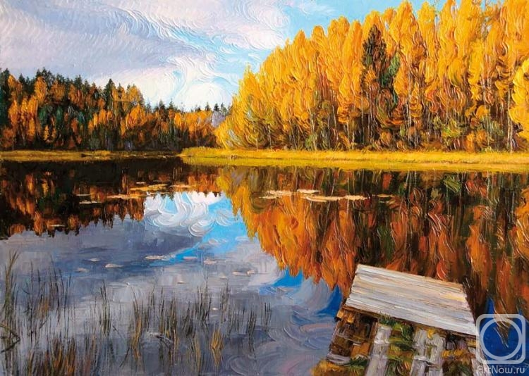 Krasovskaya Tatyana. Autumn on the Suna River