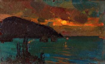 Moon night in Crimea