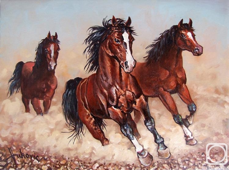 Vukovic Dusan. Runaway horses