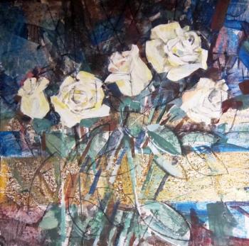 Five White Roses. Kuznetsova Lidia