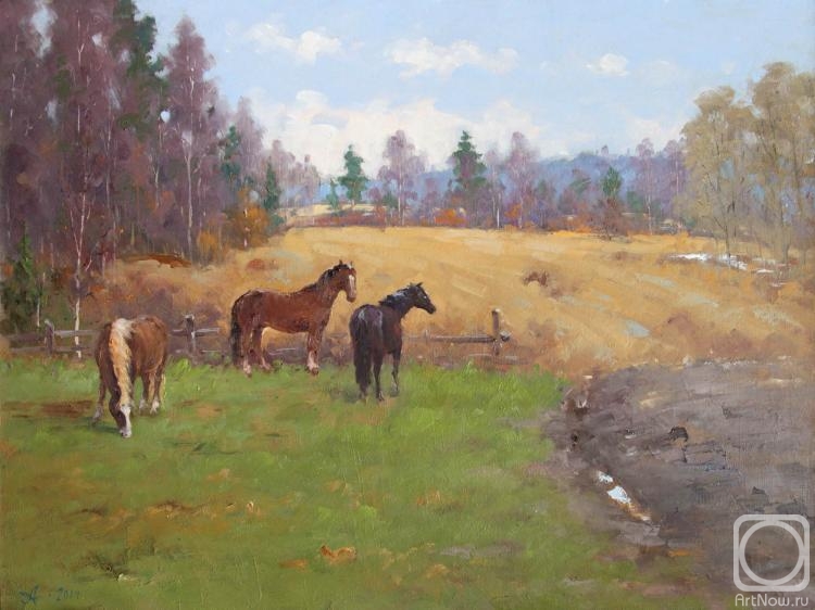 Alexandrovsky Alexander. Horses in Maryino