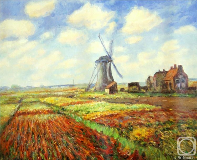 Minaev Sergey. The mill (copy of K.Monet)