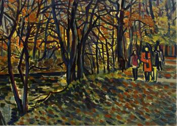 Autumn in Timiryazevsky Park. Narolina Natalia