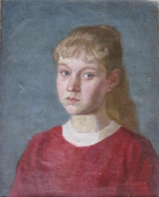 Girl in Red. Komarov Alexandr