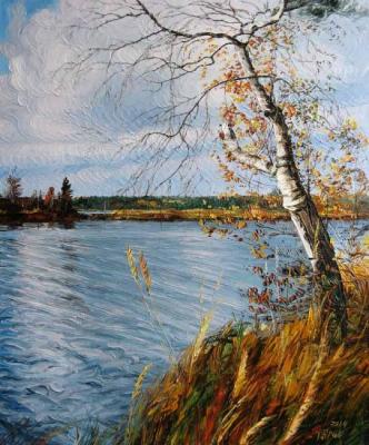 Birch. Lososinnoe lake. Krasovskaya Tatyana
