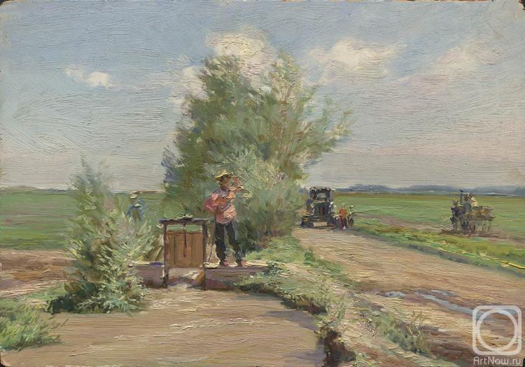 Petrov Vladimir. "The etude with a irrigator"