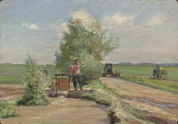 "The etude with a irrigator"