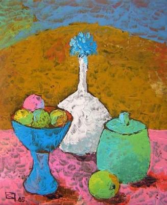 Forget-me-nots (Cobalt Vase). Chugaev Valentin