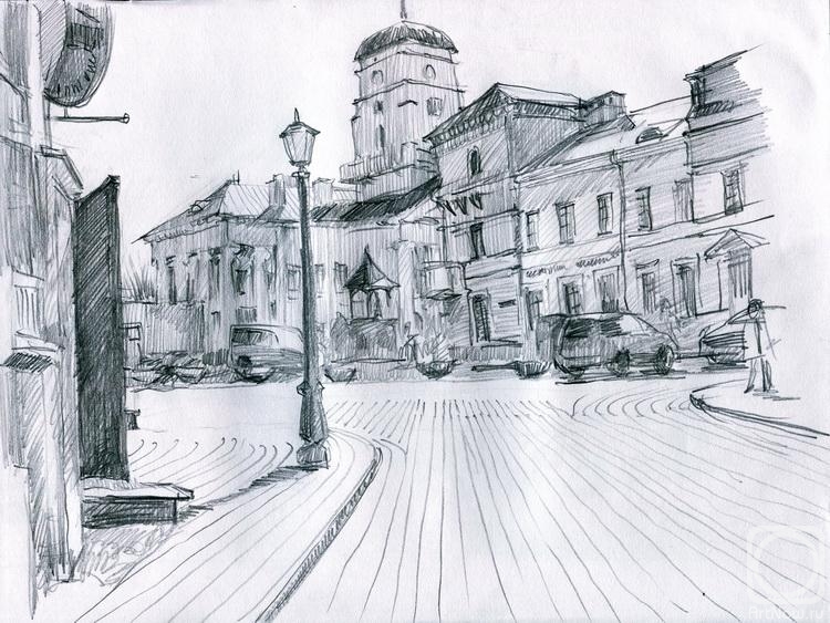 Korhov Yuriy. Minsk, view of the Town Hall
