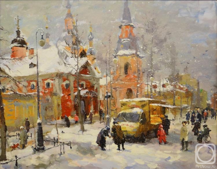 Shevchuk Svetlana. Andrew Boulevard on a winter day