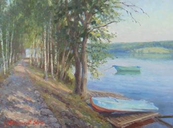On a June morning on the Volga. Plotnikov Alexander