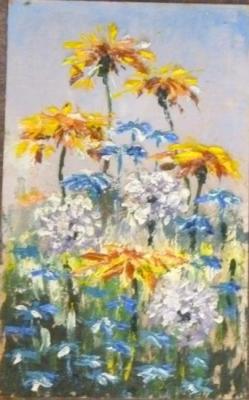 Forget-me-nots and dandelions. 2014