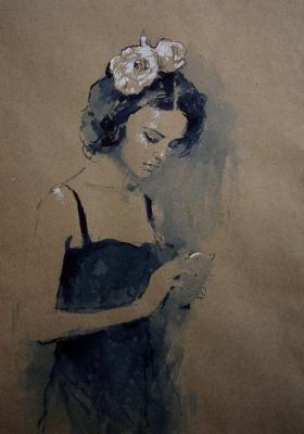 Girl and phone