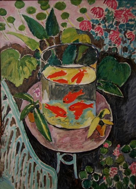 Sviridov Sergey. A copy from Matisse. Goldfish