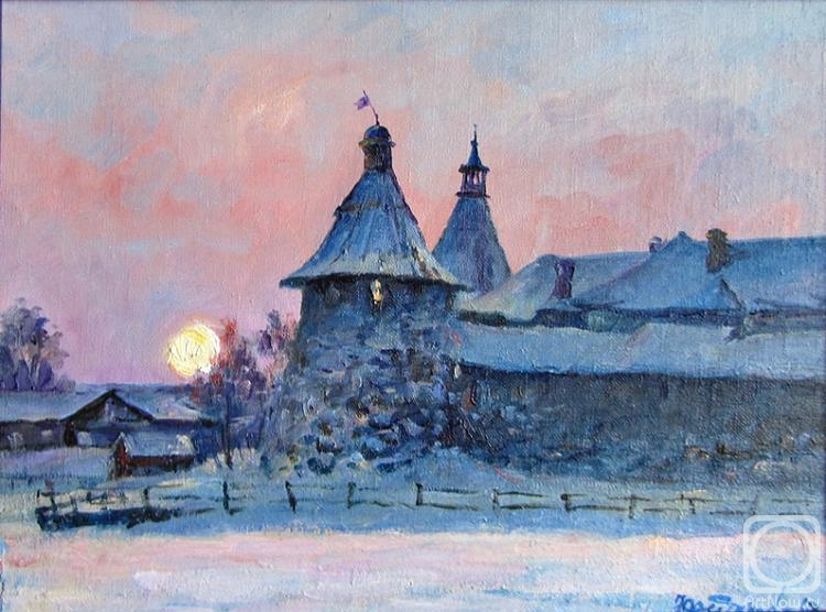 Fedorenkov Yury. Winter evening. Solovki