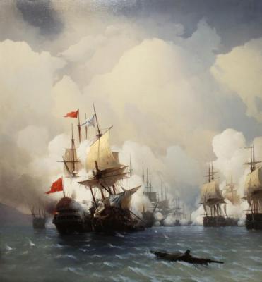 Naval battle in the Gulf of Chios