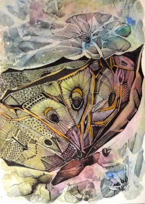 Fantasy on the theme of butterflies. Golub Tatyana