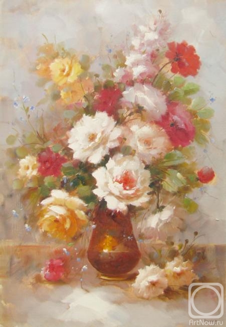 Osipov Maksim. Roses in a vase