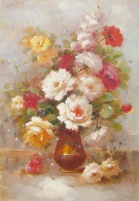 Roses in a vase. Osipov Maksim