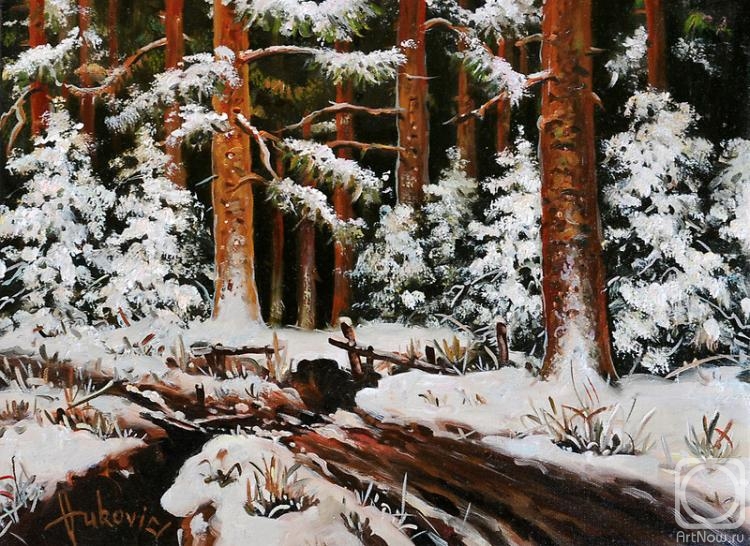 Vukovic Dusan. Winter in the woods