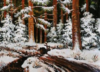 Winter in the woods. Vukovic Dusan