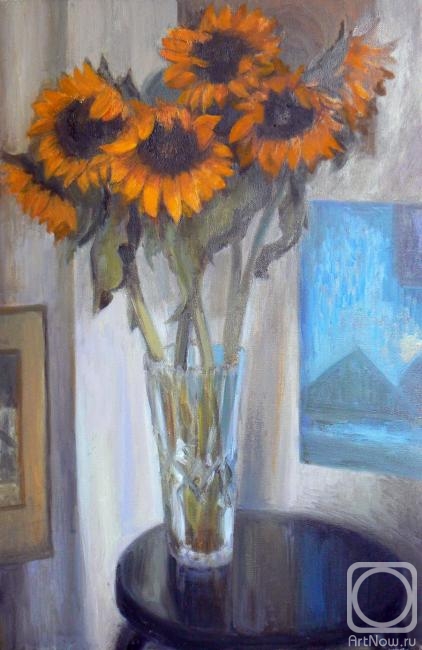 Malyusova Tatiana. Composition with sunflowers