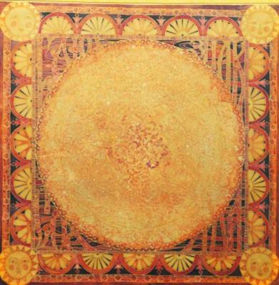 Sun pancake symbol (Arts And Crafts). Simonova Olga