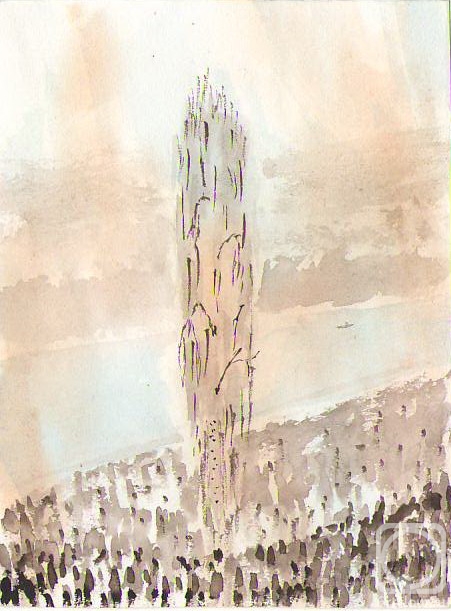 Steklov Alexander. Festivities on the embankment