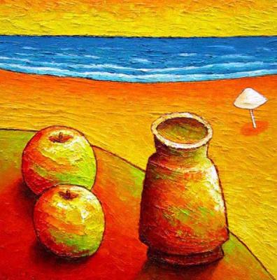 The still life with apples. Rain Vyusal