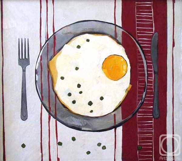 Belova Natalya. Scrambled eggs for breakfast