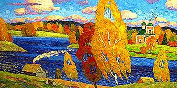 Golden autumn in Leontevo. Berdyshev Igor
