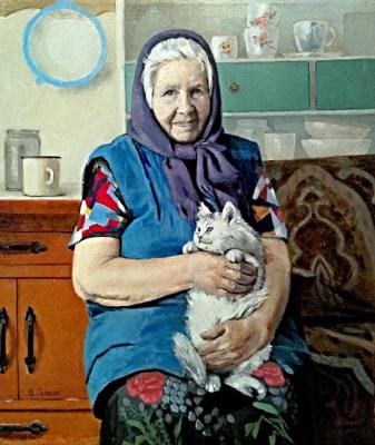 Portrait of a grandmother. Paravin Victor