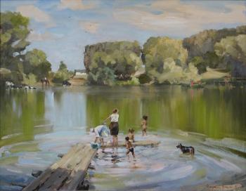 Summer on the lake (Laundresses). Shevchuk Vasiliy