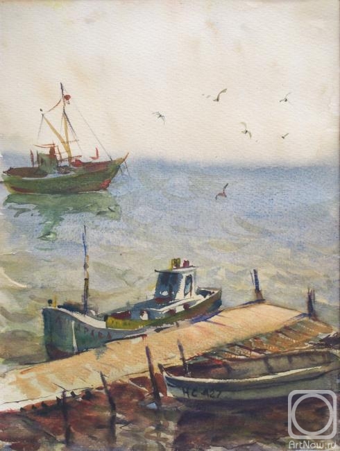 Belov Nikolay. Ships and seagulls