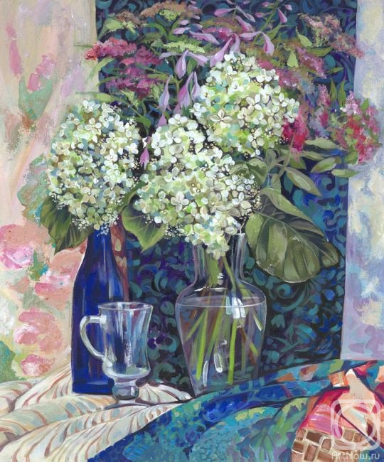 Panina Olga. Hydrangea in a vase