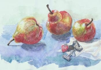Pears and keychain. Gorenkova Anna