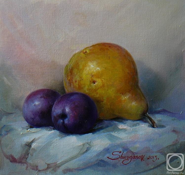 Shurganov Vladislav. Pear with plums