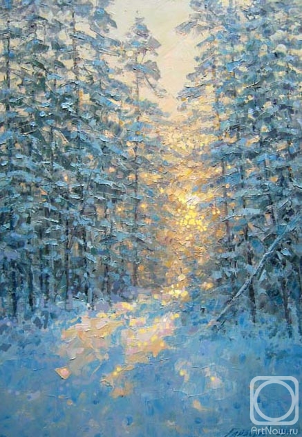 Gaiderov Michail. Evening in the winter forest