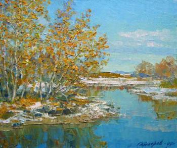 The first snow is melting. Gaiderov Michail