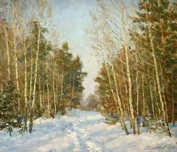 In the winter forest. Gaiderov Michail