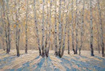 Morning in the winter forest. Gaiderov Michail