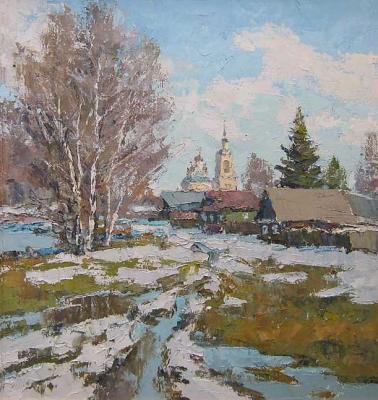 The snow is melting. Gaiderov Michail
