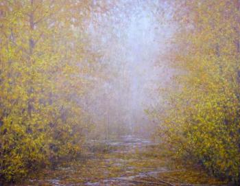 Rain in the autumn forest. Gaiderov Michail