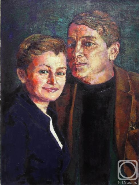 Супруги» картина Наирашвили Марины маслом на холсте — купить на ArtNow.ru