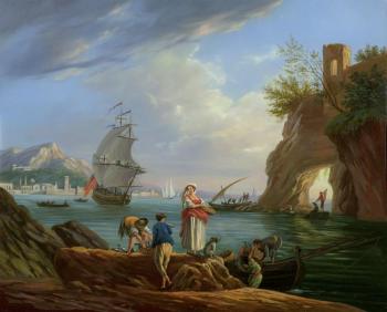 Картина «Торговля на берегу»