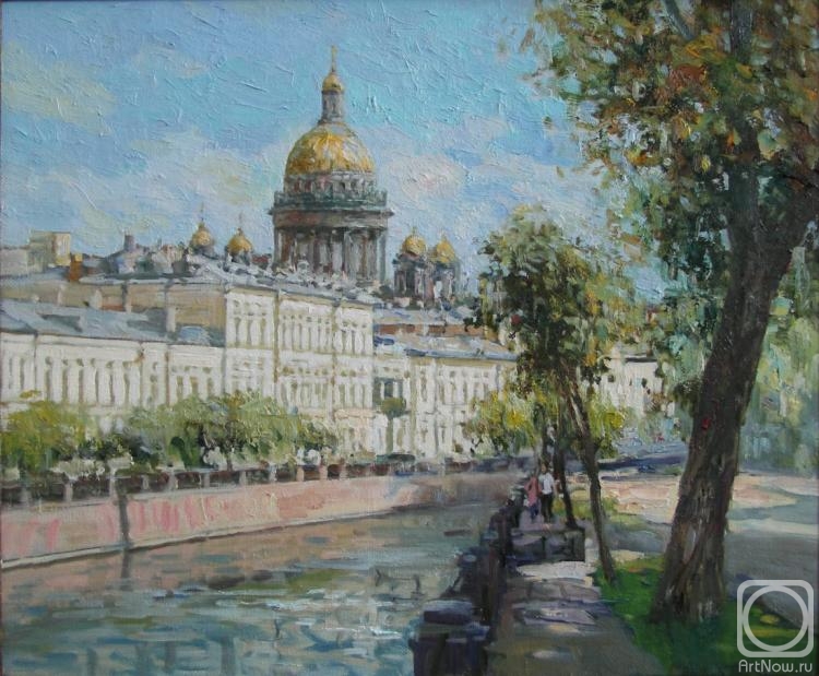 Ahmetvaliev Ildar. View of St. Isaac's Cathedral