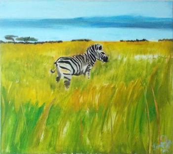 Memories of South Africa. Zebra. Petrovskaya-Petovraji Olga