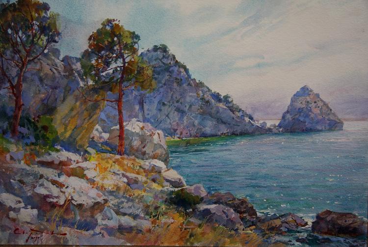 Sviridov Sergey. Simeiz Rocks. Crimea